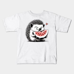 Blissful Hedgehog Delight Kids T-Shirt